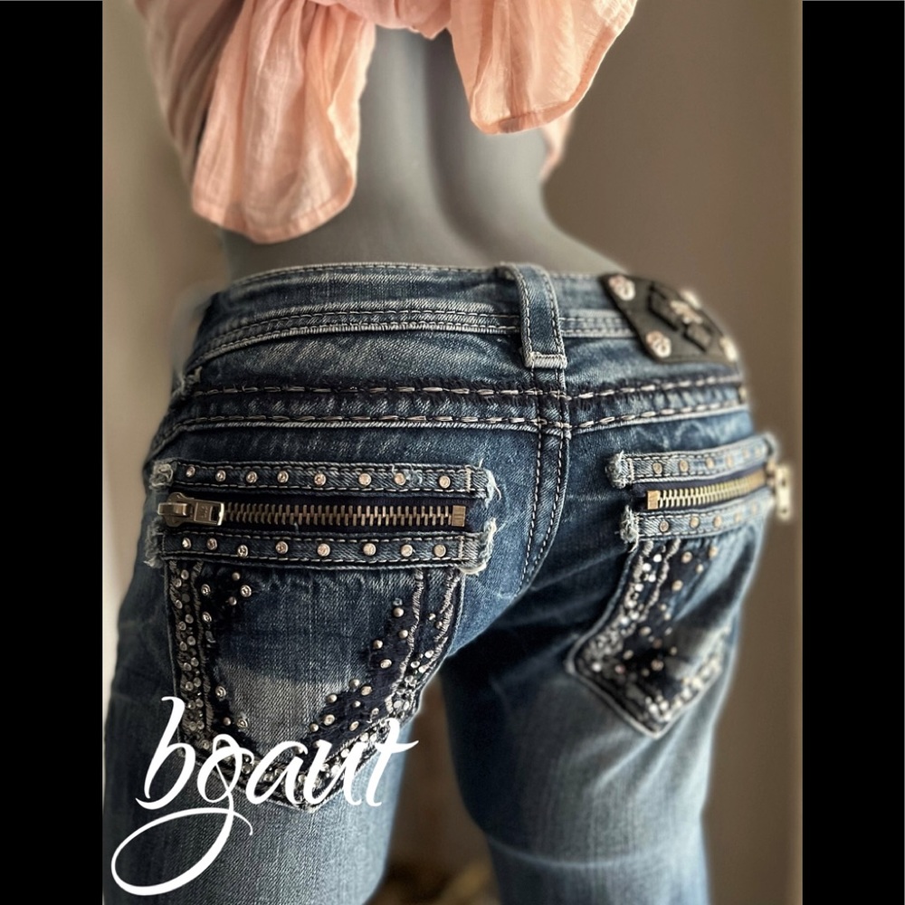 Miss Me Boot Jeans Style JE5732BR- 25 - Picture 10 of 14